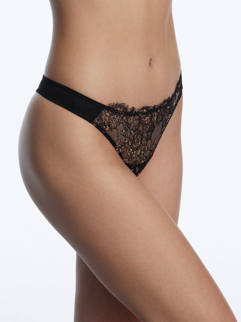 Entice 371143 Thong Black Rose Gold 2