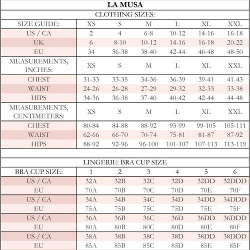 LaMusaSizeGuide ed954845 928f 4ef9 a775 fcc17d5c1a0b