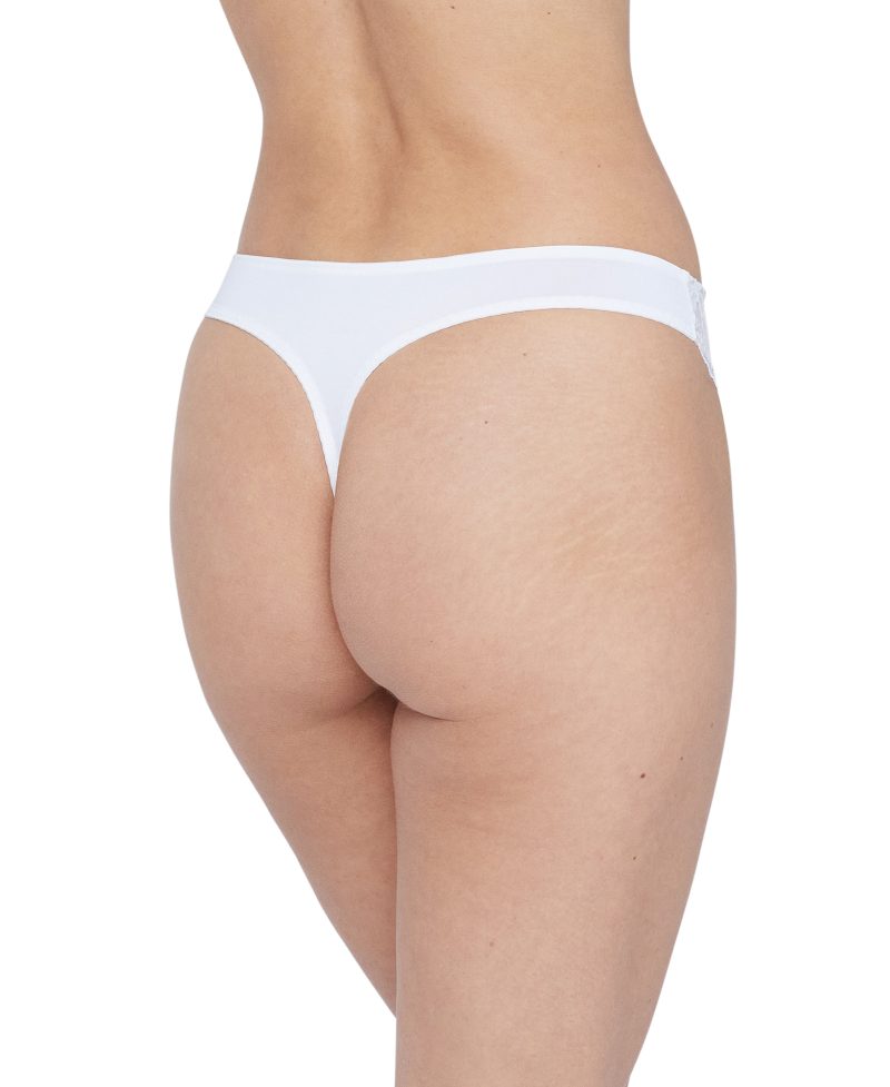 Minx 371100 Thong White Nylon 3