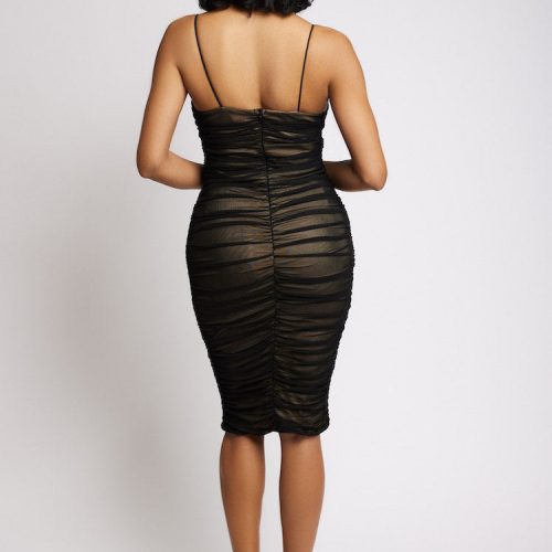 RosaRuchedBodyconDress DateNightDress AnyaLust