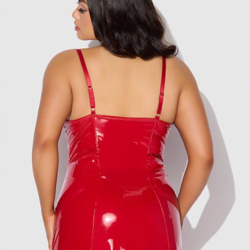 Trinity Plus Size Chemise Set Red